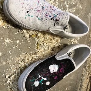 One of a kind custom galaxy Vans